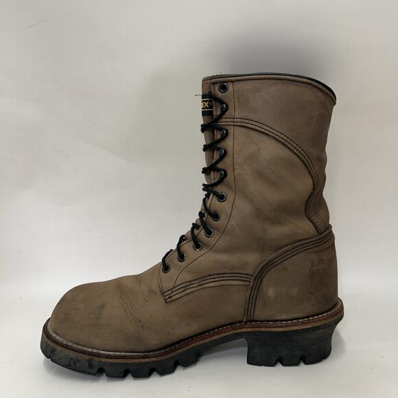 Red Wing 2292 Steel Toe Gore-Tex Logger Boots “Grey Brown” main image 5